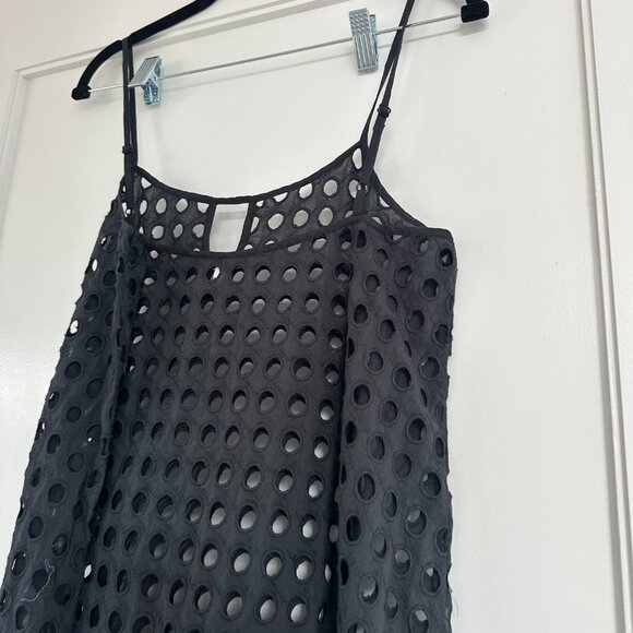 NWOT Solid & Striped Annika Midi Dress Black Eyelet Spaghetti Strap Size Small - Picture 9 of 9